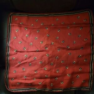 ashear red silk scarf
